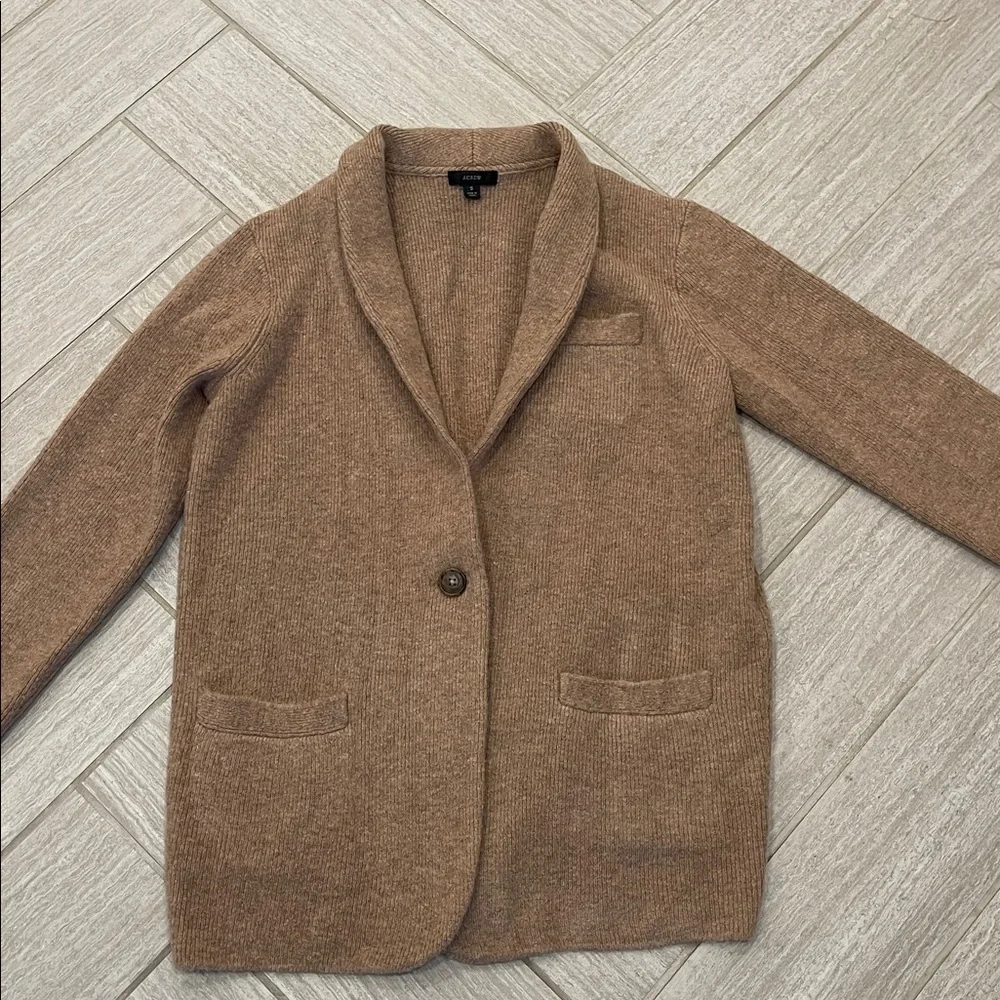 J. Crew Tan Knit Cardigan - Picture 1 of 3